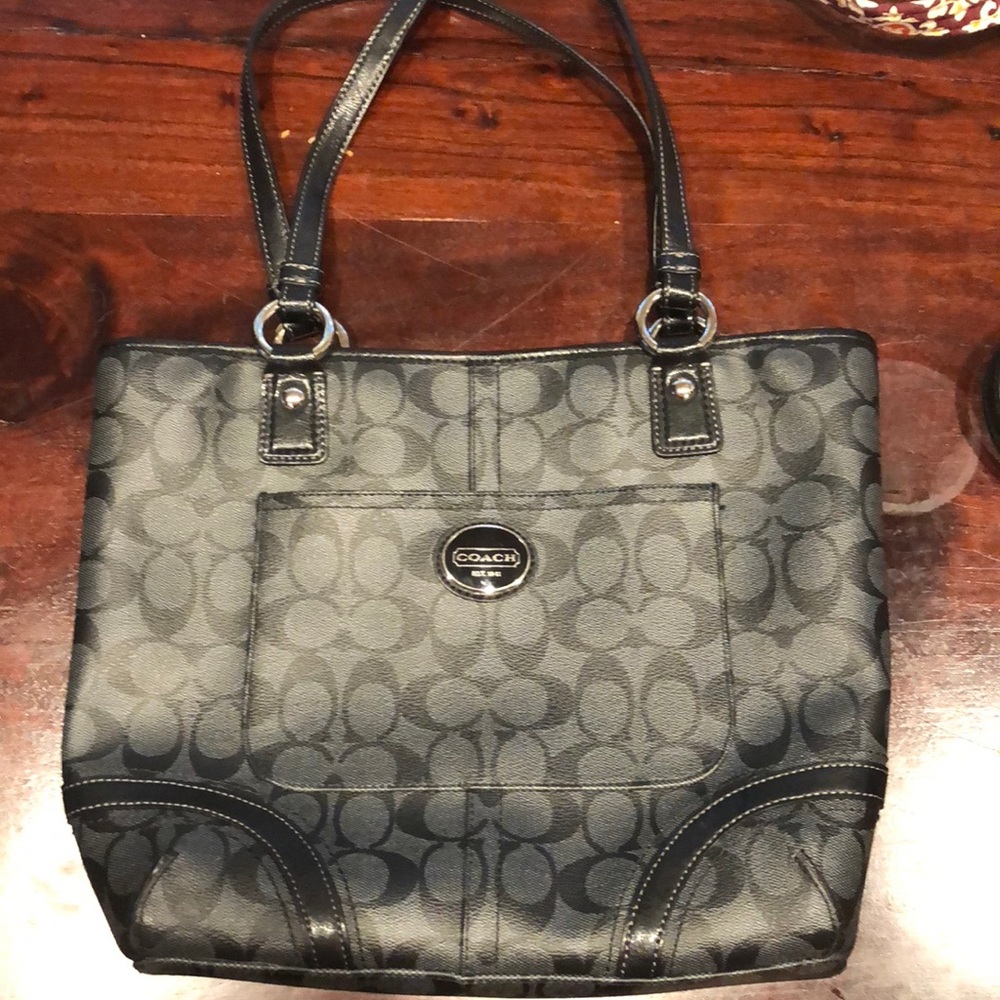 Black coach purse